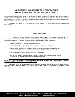 Предварительный просмотр 2 страницы Valcom V-1092 Technical Specifications