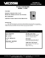 Preview for 1 page of Valcom V-1095 Technical Specifications