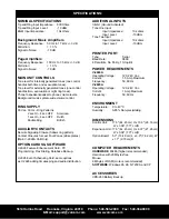 Предварительный просмотр 2 страницы Valcom V-2924A Specification Sheet