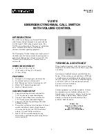 Предварительный просмотр 1 страницы Valcom V-2970 User Manual