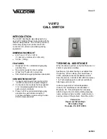 Valcom V-2972 User Manual preview