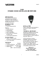 Valcom V-420 Manual preview