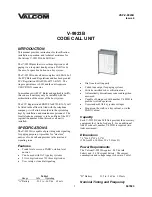 Valcom V-9923B User Manual preview