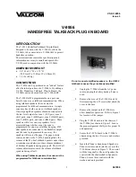 Preview for 1 page of Valcom V-9956 Quick Start Manual