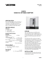Valcom V-9972 User Manual предпросмотр