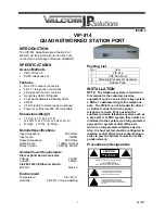 Valcom VIP-814 User Manual preview