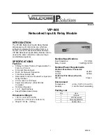 Preview for 1 page of Valcom VIP-848 User Manual