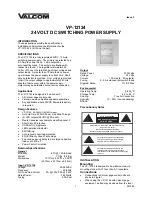 Valcom VP-12124 User Manual preview