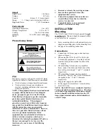 Предварительный просмотр 2 страницы Valcom VP-6124 User Manual