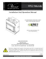 Valcourt FP12 Mundo Installation And Operation Manual preview