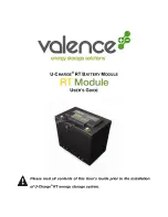 Предварительный просмотр 1 страницы Valence RT User Manual