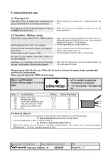 Предварительный просмотр 7 страницы Valentine 2000 Series Operating Instructions Manual