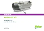 Valeo THERMO DC 200 Installation And Operation Instructions Manual preview