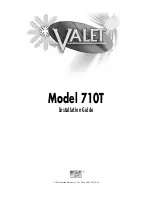 Valet 710T Installation Manual preview