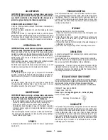 Предварительный просмотр 9 страницы Valex BS 600 Operating Instructions Manual