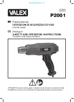 Предварительный просмотр 1 страницы Valex P2001 Safety And Operating Instructions Manual