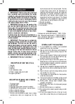 Предварительный просмотр 8 страницы Valex P2001 Safety And Operating Instructions Manual