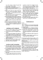 Preview for 9 page of Valex P2001 Safety And Operating Instructions Manual