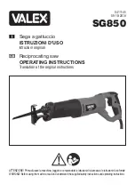 Valex SG850 Operating Instructions Manual preview