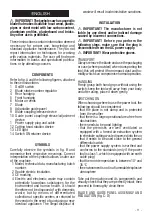 Предварительный просмотр 11 страницы Valex SG850 Operating Instructions Manual