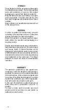 Предварительный просмотр 16 страницы Valex SG850 Operating Instructions Manual