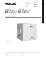 Vallox MLV Multi 200 Manual preview