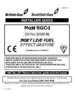 Preview for 1 page of Valor Heating BG C-1 Installer'S Manual