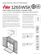 Preview for 4 page of Valor 1265WSK Installation & Operation Manual