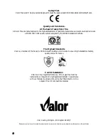 Preview for 12 page of Valor 495 Owner'S Manual