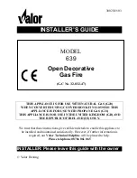 Preview for 1 page of Valor 639 Installer'S Manual