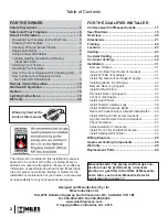 Preview for 2 page of Valor 650JN Installation & Owner'S Manual