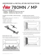 Valor 780MN Addendum To Installation Instructions preview