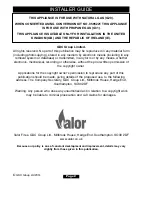 Preview for 2 page of Valor 956 Installer And Owner Manual