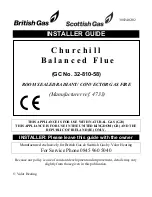 Valor CHURCHILL 32-810-58 Installer'S Manual preview