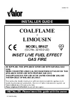 Preview for 1 page of Valor COALFLAME BR627 Installer'S Manual