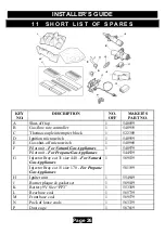 Preview for 26 page of Valor COALFLAME BR627 Installer'S Manual