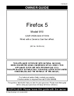 Valor Firefox 5 910 Owner'S Manual preview