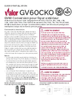 Предварительный просмотр 10 страницы Valor GV60CKO Installation Manual