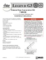 Valor Legend G3 738 NGK Installation Instructions Manual preview