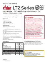 Preview for 1 page of Valor LT2 Series Installation Manual