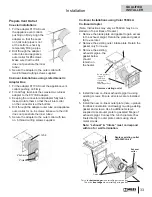 Preview for 33 page of Valor PORTRAIT 530IN Installation & Owner'S Manual