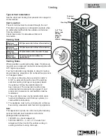 Предварительный просмотр 23 страницы Valor PORTRAIT 530INI Installation & Owner'S Manual