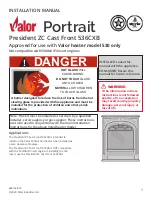 Valor President ZC Cast Front 536CXB Installation Manual preview