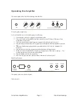 Preview for 4 page of ValveTrain Amplification Saratoga User Manual