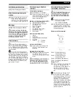 Preview for 5 page of Van der Sangen Ultra excellent Installation And Operating Instructions Manual