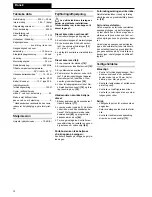 Preview for 72 page of Van der Sangen Ultra excellent Installation And Operating Instructions Manual