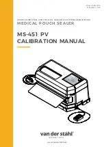 Van Der Stahl MS-451 PV Calibration Manual preview