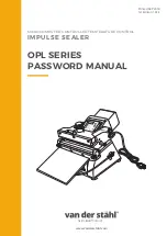 Van Der Stahl OPL Series Manual preview