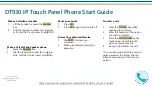 Preview for 5 page of Vanderbilt DT930 Quick Start Manual