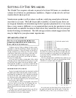 Preview for 5 page of Vandersteen Audio TREO Operation Manual